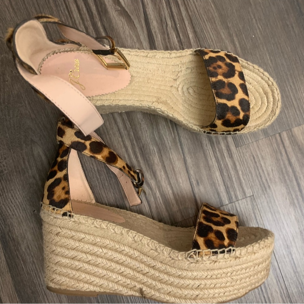 Cheetah platform sandals - worn twice